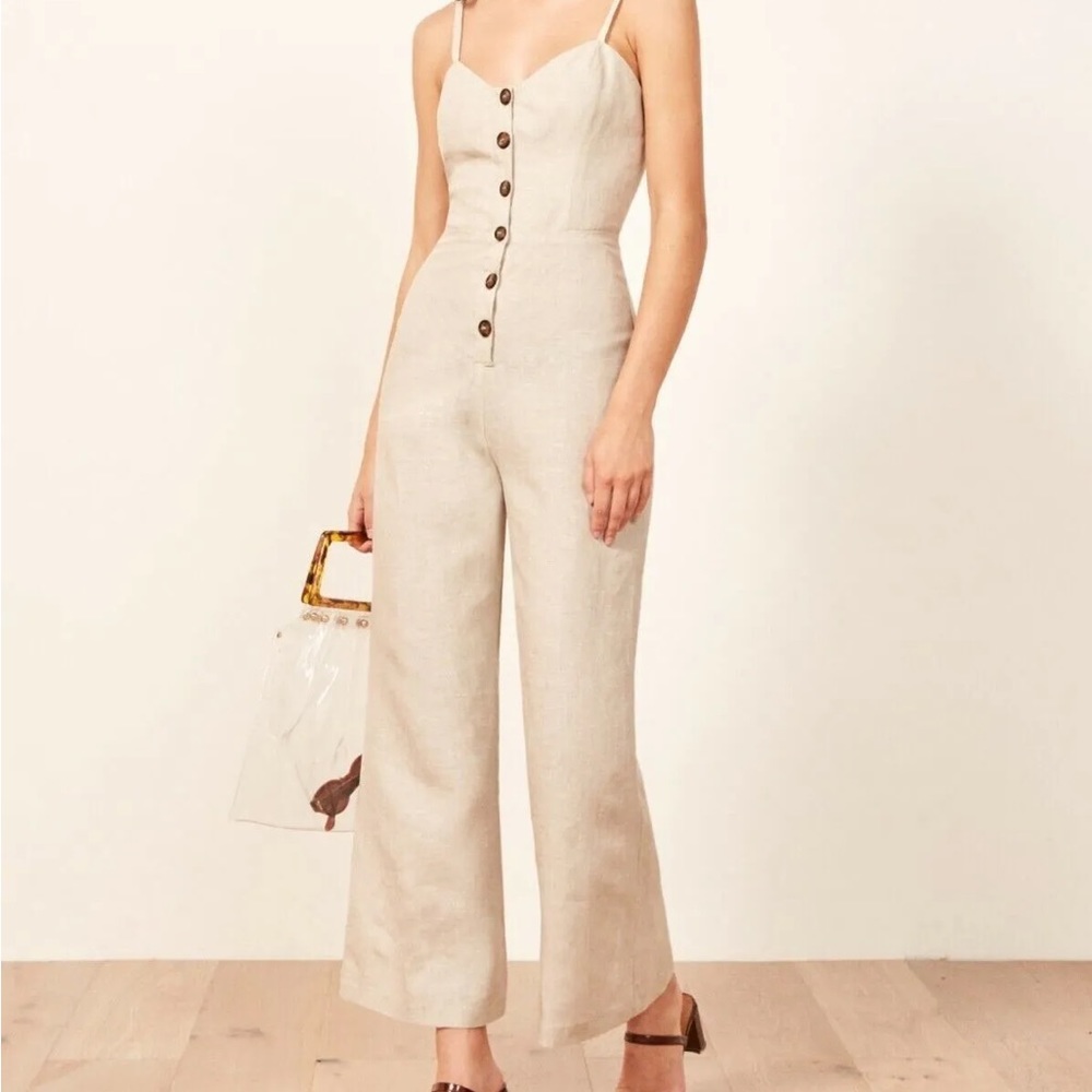 FLASH SALE NWT Reformation Linen Jumpsuit